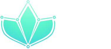 Il logo di Loto Studios con il pittogramma di un loto e il brand name bianco